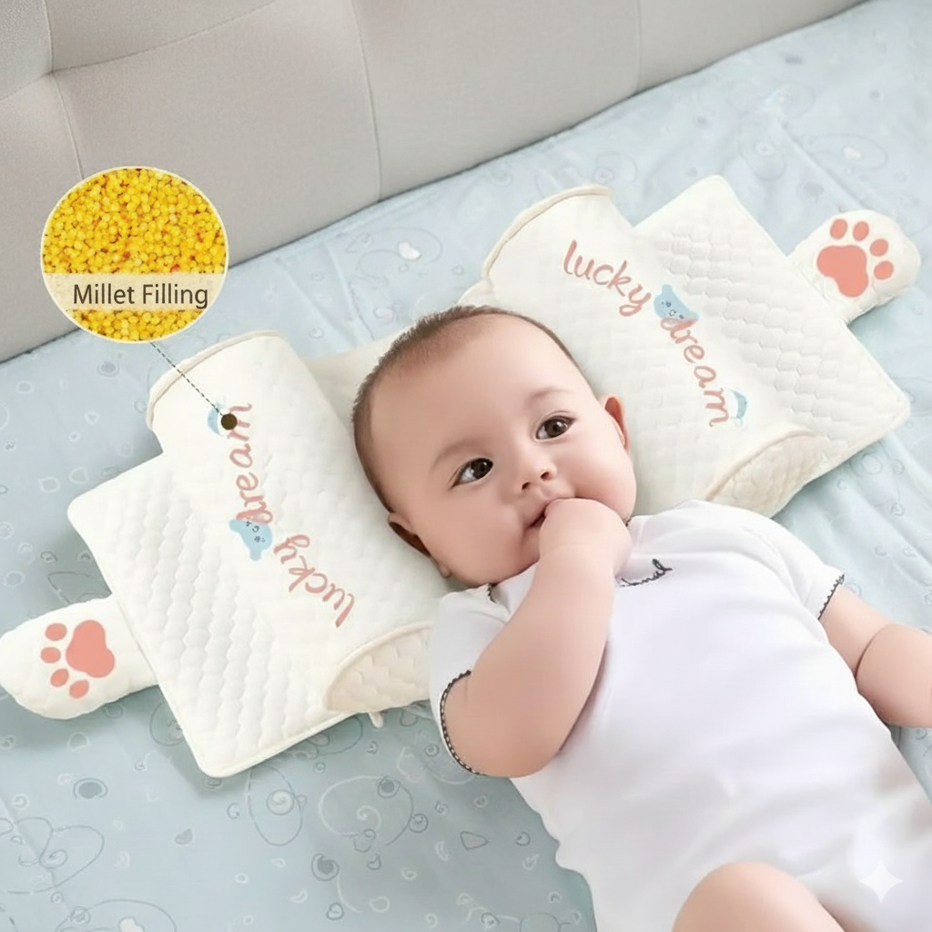 Premium Baby Anti-Roll Sleep Support Pillow – Safe Positioning Cushion for Newborns